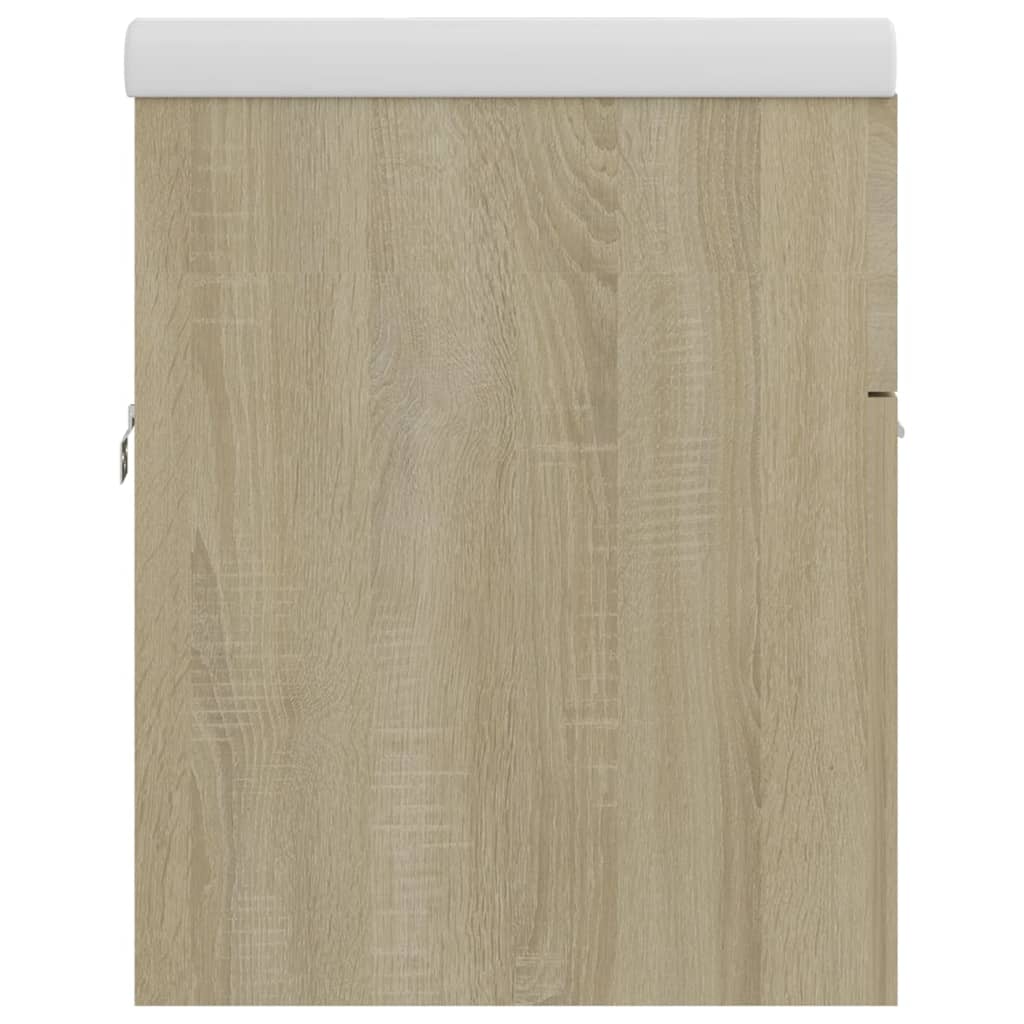 Mobile Bagno con Lavabo Integrato Rovere Sonoma in Truciolato 3070832