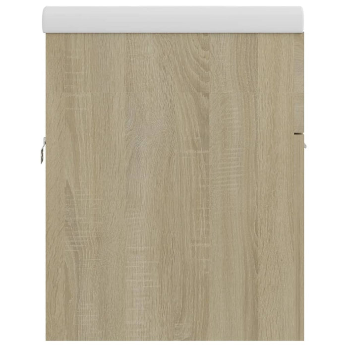 Mobile Bagno con Lavabo Integrato Rovere Sonoma in Truciolato 3070832