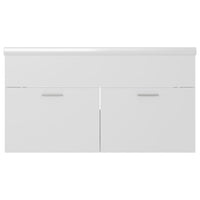 Mobile da Bagno con Lavabo Integrato Bianco in Truciolato cod mxl 73462