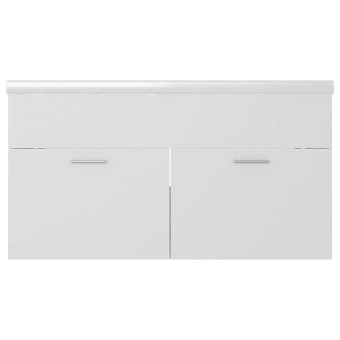 Mobile da Bagno con Lavabo Integrato Bianco in Truciolato 3070838