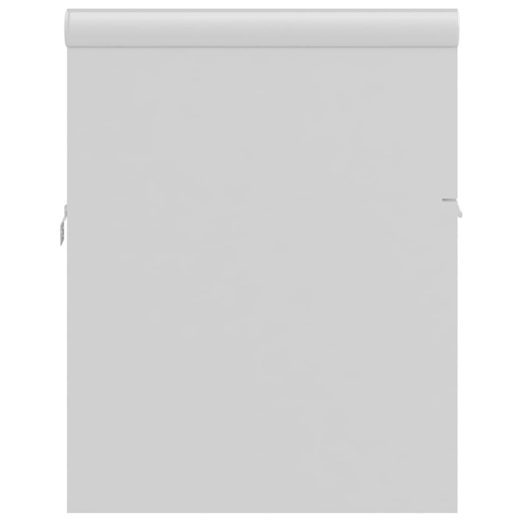 Mobile lavabo con lavabo integrato 90 x 38,5 x 46 cm in truciolare bianco 02_0006421