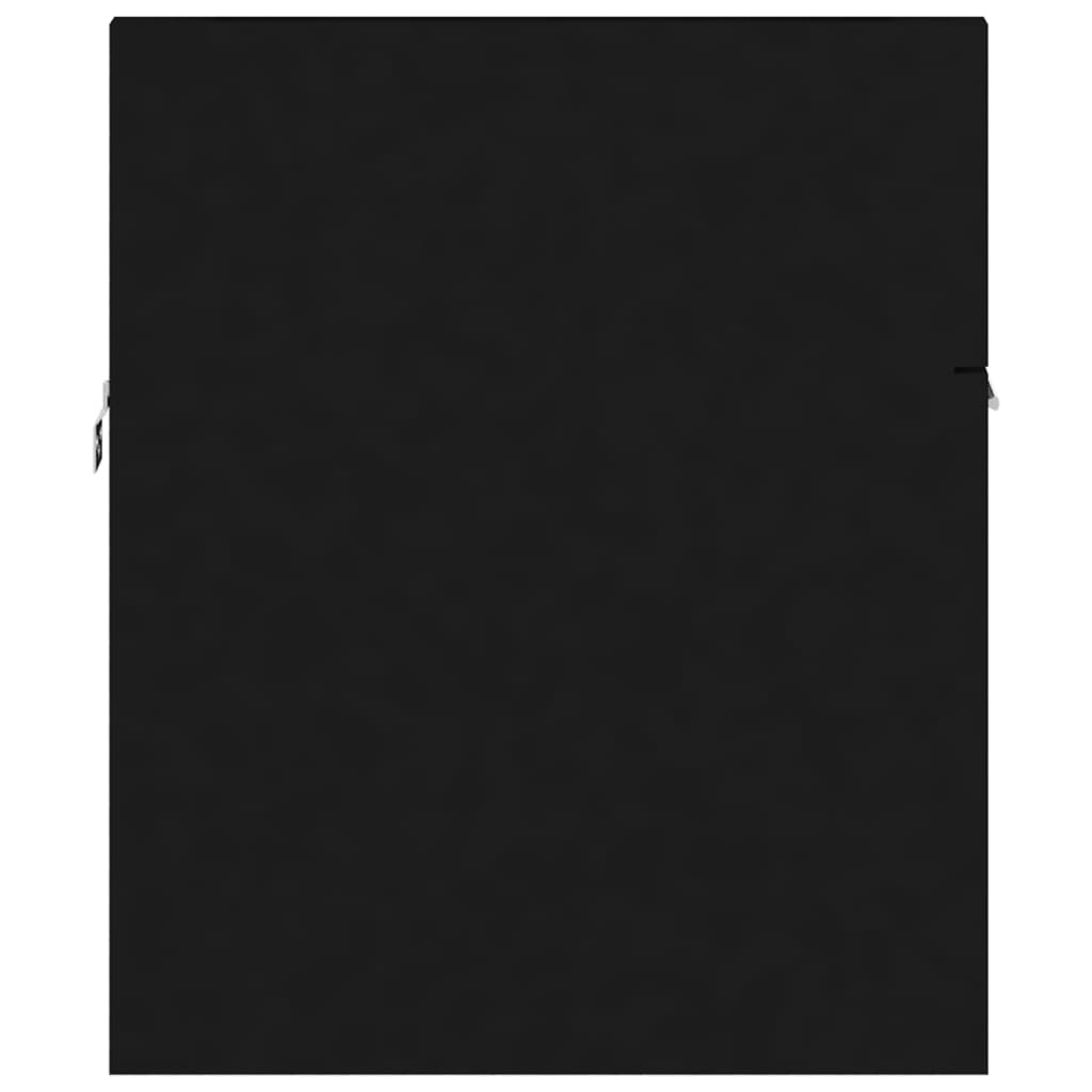 Mobile lavabo con lavabo integrato 90 x 38,5 x 46 cm in truciolare nero 02_0006512