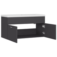 Mobile da Bagno con Lavabo Integrato Grigio in Truciolato cod mxl 78257