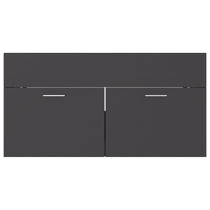 Mobile da Bagno con Lavabo Integrato Grigio in Truciolato cod mxl 78257