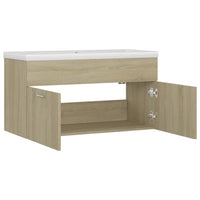 Mobile Bagno con Lavabo Integrato Rovere Sonoma in Truciolato 3070841