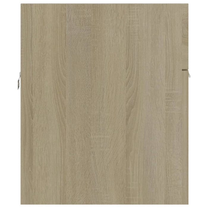 Mobile lavabo con lavabo integrato 90 x 38,5 x 46 cm in truciolare rovere Sonoma 02_0006456