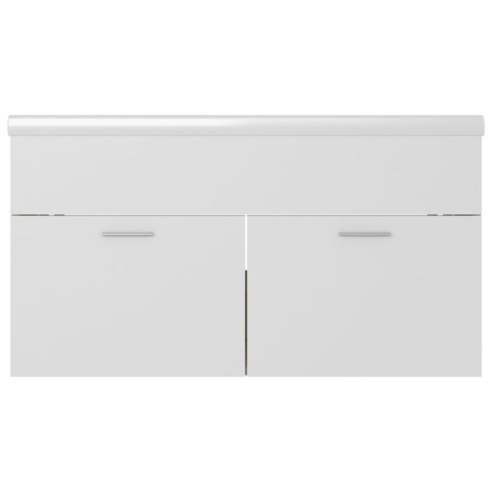 Mobile da Bagno con Lavabo Bianco e Rovere Sonoma in Truciolato cod mxl 68958