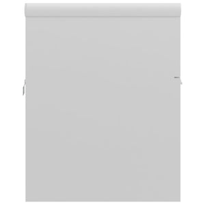 Mobile Bagno con Lavabo Integrato Bianco Lucido in Truciolato 3070844