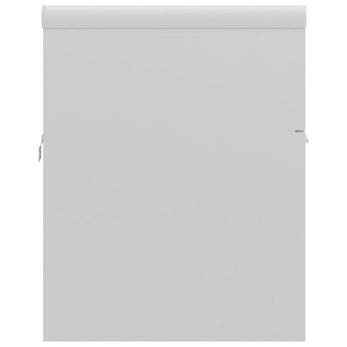 Mobile lavello 90 x 38,5 x 46 cm con lavello integrato in truciolare bianco lucido 02_0006440