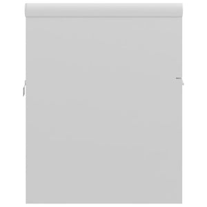 Mobile lavello 90 x 38,5 x 46 cm con lavello integrato in truciolare bianco lucido 02_0006440