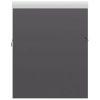 Mobile lavabo con lavabo integrato 90 x 38,5 x 46 cm in truciolare grigio lucido 02_0006483