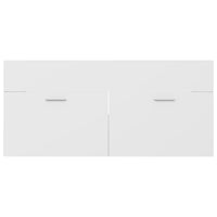 Mobile da Bagno con Lavabo Integrato Bianco in Truciolato 3070847