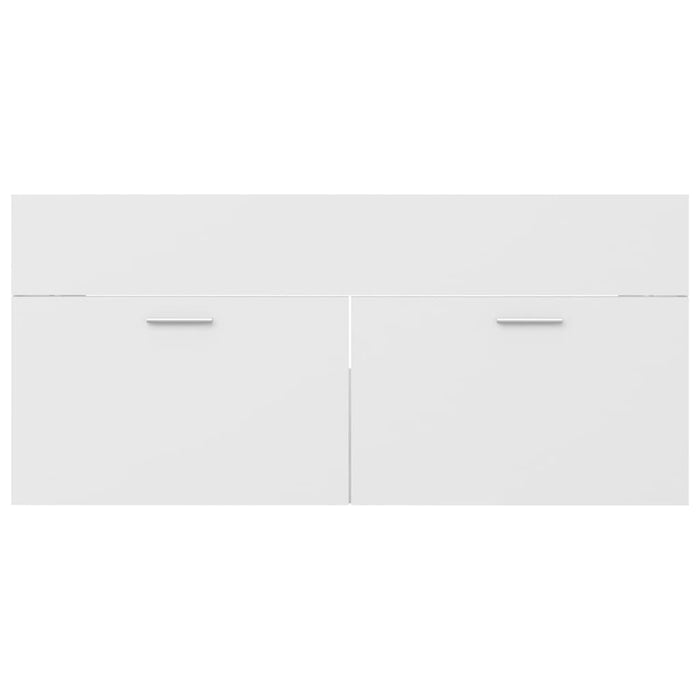 Mobile da Bagno con Lavabo Integrato Bianco in Truciolato cod mxl 74320