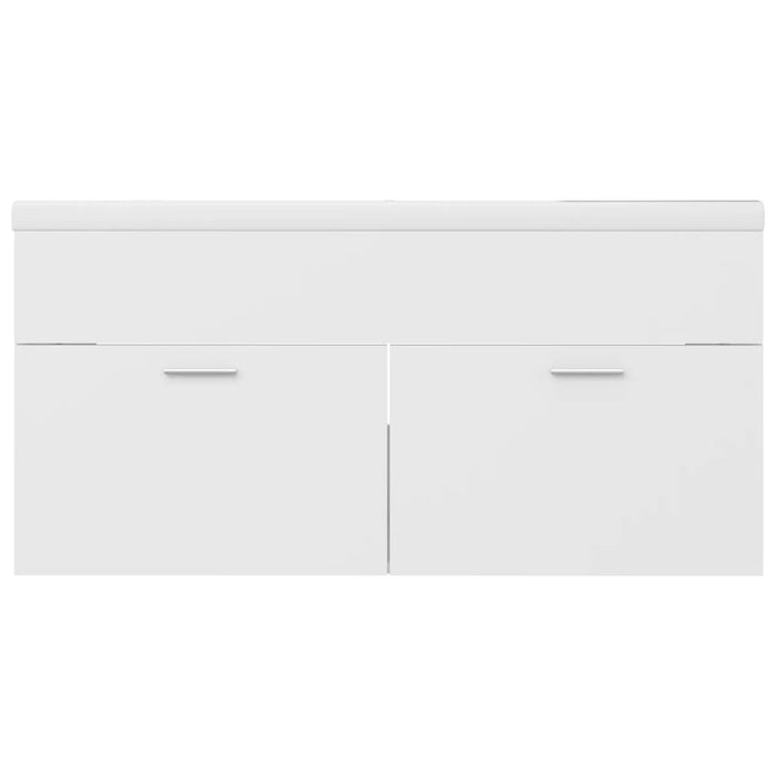 Mobile da Bagno con Lavabo Integrato Bianco in Truciolato 3070847