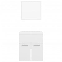 Set Mobili da Bagno Bianco Lucido in Truciolato cod mxl 60873