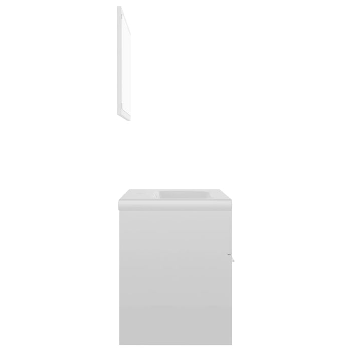 Set Mobili da Bagno Bianco Lucido in Truciolato cod mxl 71941