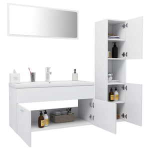 Set Mobili da Bagno Bianco in Truciolato cod mxl 9106
