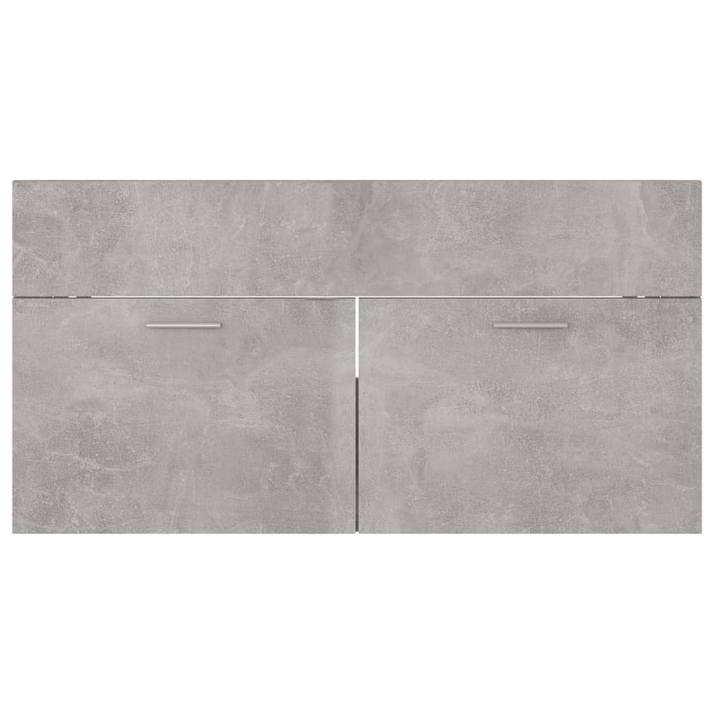 Set Mobili da Bagno Grigio Cemento in Truciolato cod mxl 71431