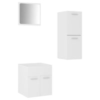 Set Mobili da Bagno Bianco in Truciolato