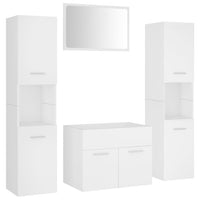 Set Mobili da Bagno Bianco in Truciolato 3071045