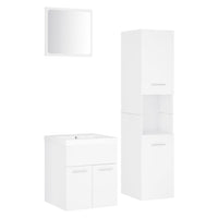 Set Mobili da Bagno Bianco in Truciolato cod mxl 60874
