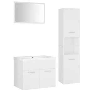 Set Mobili da Bagno Bianco in Truciolato cod mxl 71918