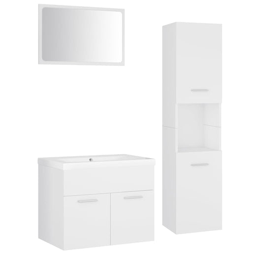 Set Mobili da Bagno Bianco in Truciolato cod mxl 71918