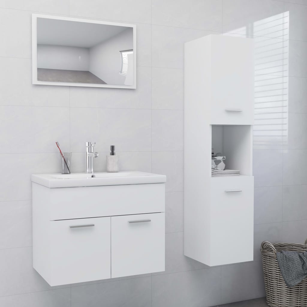 Set Mobili da Bagno Bianco in Truciolato cod mxl 71918