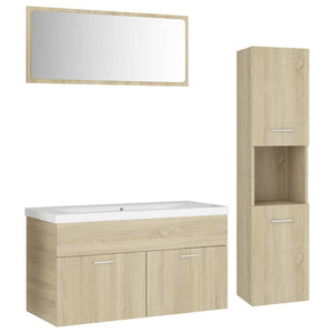Set Mobili da Bagno Rovere Sonoma in Truciolato cod mxl 68957