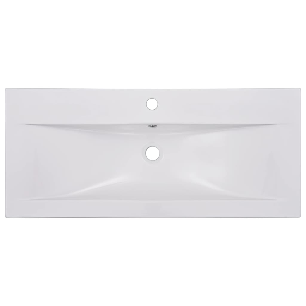 Set Mobili da Bagno Bianco Lucido in Legno Multistrato 3071204