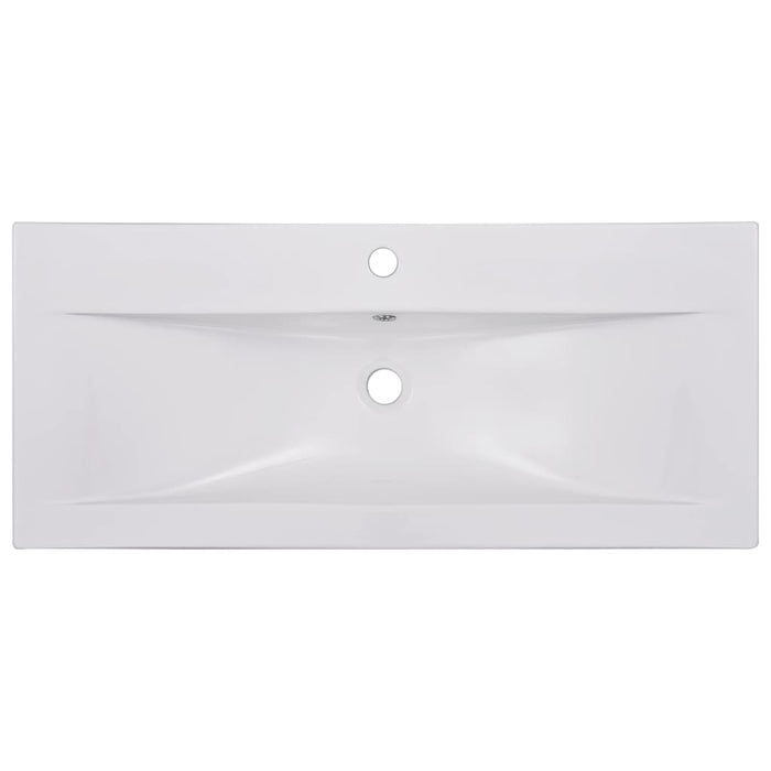 Set Mobili da Bagno Bianco Lucido in Legno Multistrato 3071204