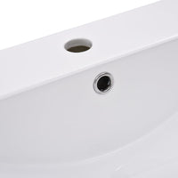 Set Mobili da Bagno Bianco Lucido in Legno Multistrato 3071204
