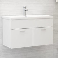 Mobile con Lavabo Integrato Bianco in Legno Multistrato