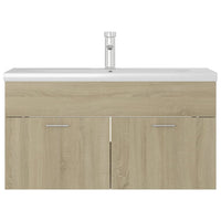 Mobile con Lavabo Integrato Rovere Sonoma in Legno Multistratocod mxl 72733
