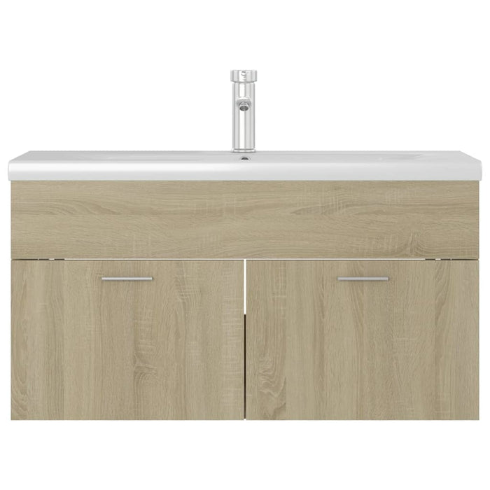 Mobile con Lavabo Integrato Rovere Sonoma in Legno Multistratocod mxl 72733