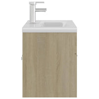Mobile con Lavabo Integrato Rovere Sonoma in Legno Multistrato 3071291