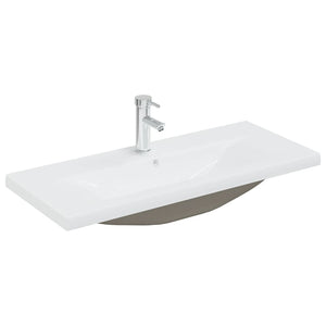 Mobile Lavabo Integrato Bianco Rovere Sonoma Legno Multistrato 3071293