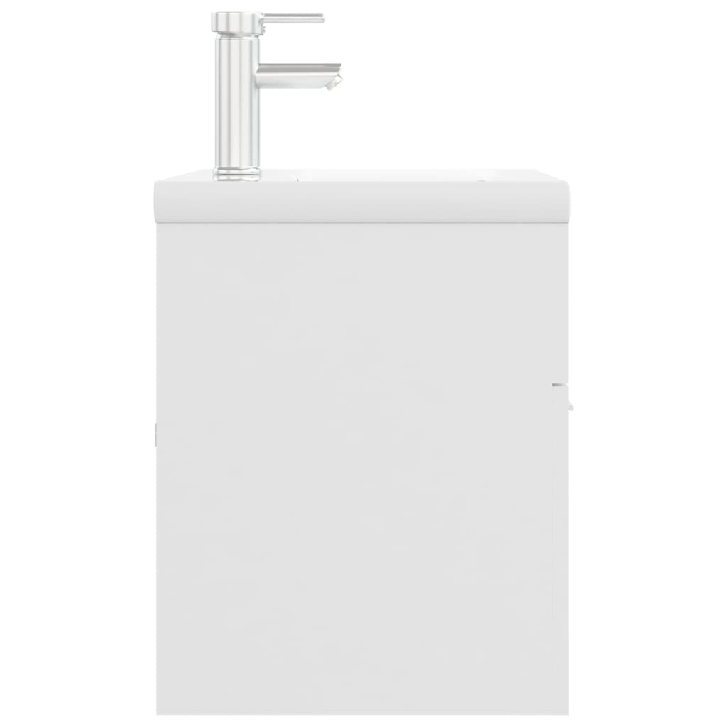 Mobile Bagno con Lavabo Integrato Bianco in Legno Multistrato 3071297