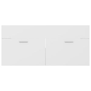 Mobile Bagno con Lavabo Integrato Bianco in Legno Multistrato 3071297