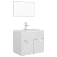 Set Mobili da Bagno Bianco Lucido in Truciolatocod mxl 72735