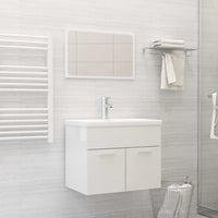 Set Mobili da Bagno Bianco Lucido in Truciolatocod mxl 72735