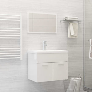 Set Mobili da Bagno Bianco Lucido in Truciolatocod mxl 72735