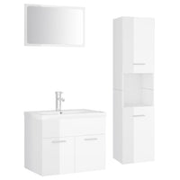 Set Mobili da Bagno Bianco Lucido in Truciolatocod mxl 96735