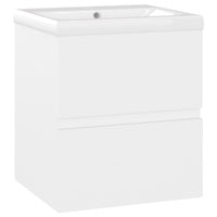 Mobile con Lavabo Integrato Bianco in Legno Multistrato 3071531