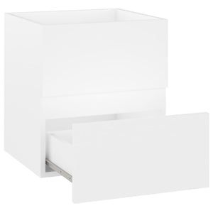 Mobile lavabo con lavabo integrato 41 x 38,5 x 45 cm in truciolare bianco 02_0006431