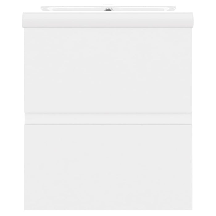Mobile con Lavabo Integrato Bianco in Legno Multistrato 3071531