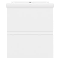 Mobile con Lavabo Integrat-Armadietto da Cucina-Lavandinoo Bianco in Legno Multistrato 715216