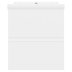 Mobile lavabo con lavabo integrato 41 x 38,5 x 45 cm in truciolare bianco 02_0006431