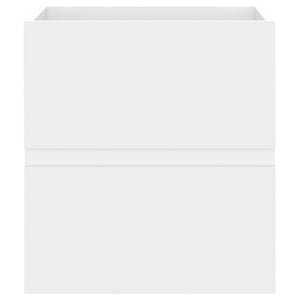 Mobile con Lavabo Integrato Bianco in Legno Multistrato 3071531