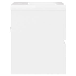 Mobile lavabo con lavabo integrato 41 x 38,5 x 45 cm in truciolare bianco 02_0006431